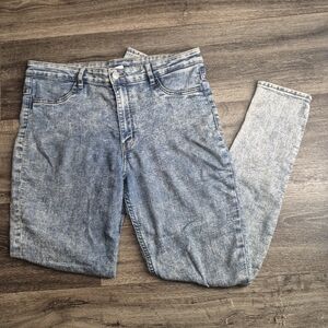 H&M Women's Blue Acid Wash Jeans By DIVIDE